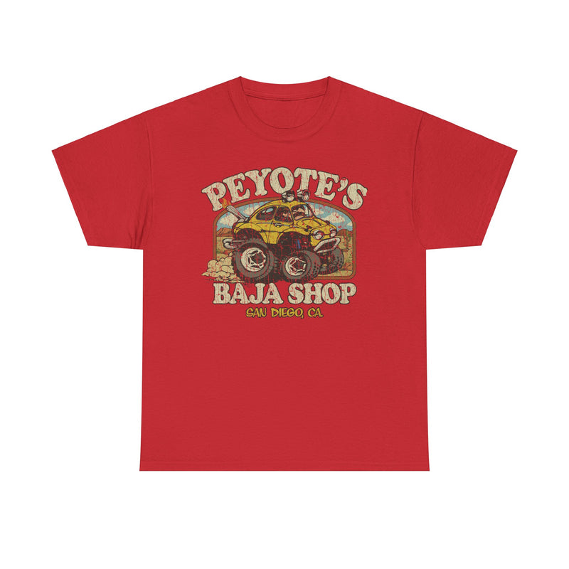 Load image into Gallery viewer, Peyotes Baja Shop San Diego California Car T-shirt
