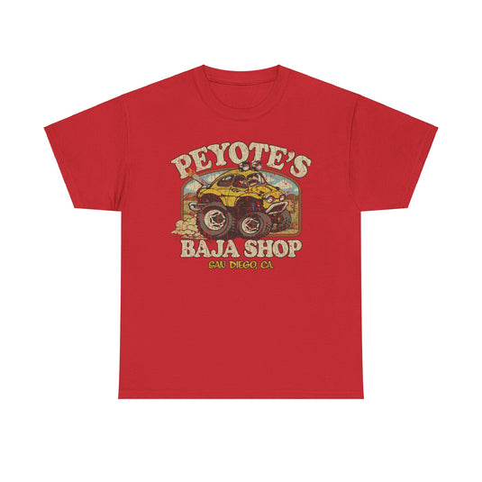 Peyotes Baja Shop San Diego California Car T-shirt