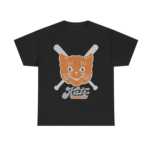 Kansas City Katz Logo Nostalgic Retro Baseball Team T-shirt