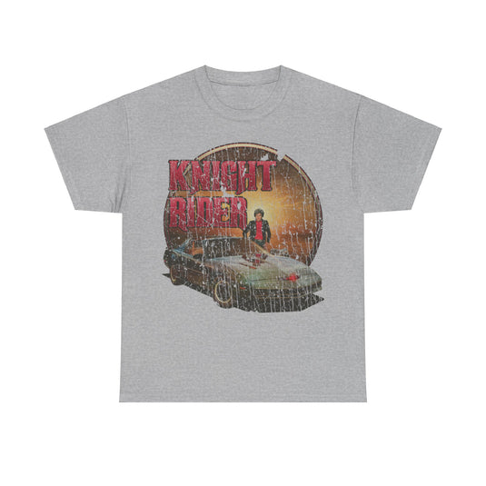 Knight Rider 1982 TV Show Distressed Print T-shirt