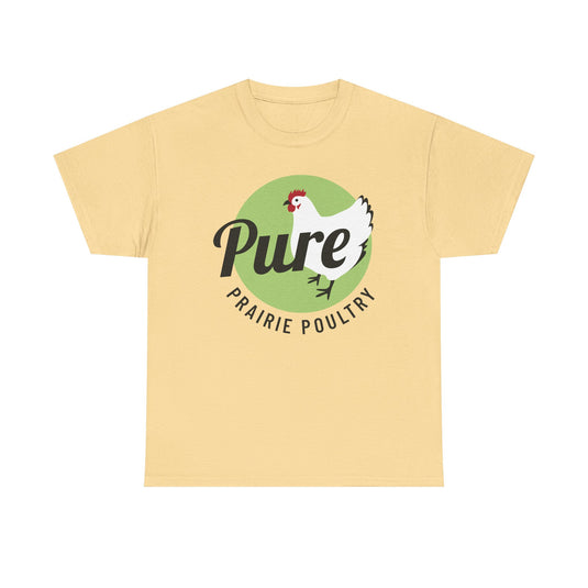 Pure Prairie Poultry T-Shirt Defunct Chicken Farm Bankrupt Company Logo Tee