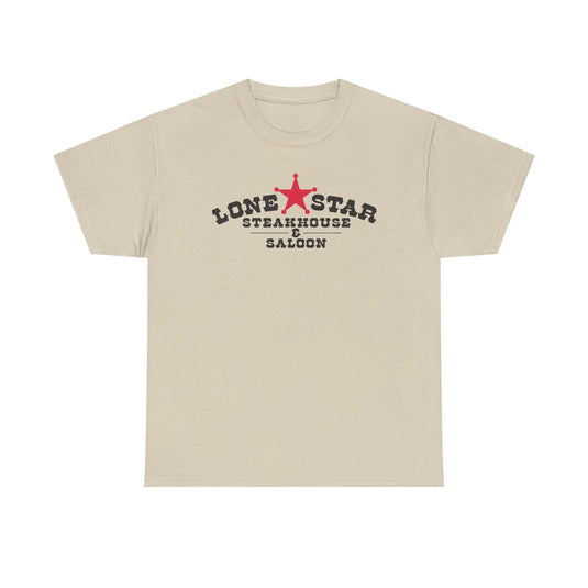 Lone Star Steakhouse T-Shirt - Restaurant Industry Bankrupt Logo Tee
