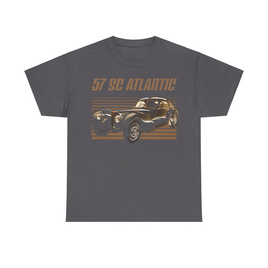 Bugatti 57 SC Atlantic 1938 Nostalgic Automobile Car T-shirt