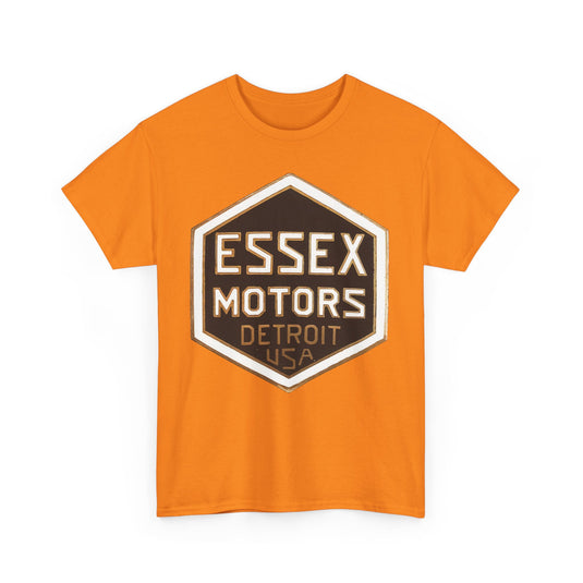 Essex Motors Detroit USA Gold Badge Rare Logo T-shirt