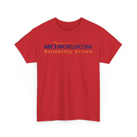 MCI WorldCom Reliability Driven Telecom Company Logo T-Shirt