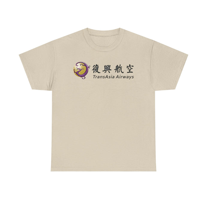 TransAsia Airways Purple Dragon Logo Taiwanese Carrier Vintage T-shirt