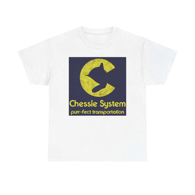 Load image into Gallery viewer, Chessie System Purr-fect Transportation Railroad Logo Train T-Shirt
