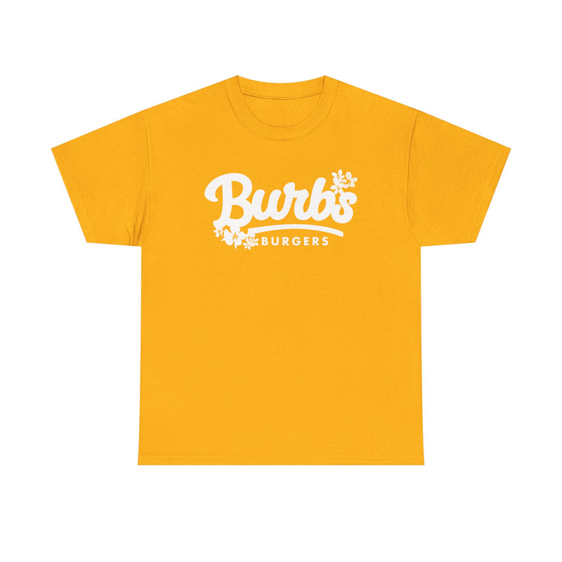Load image into Gallery viewer, Burbs Burgers T-Shirt - Burger Restaurant Industry Defunct Logo Tee
