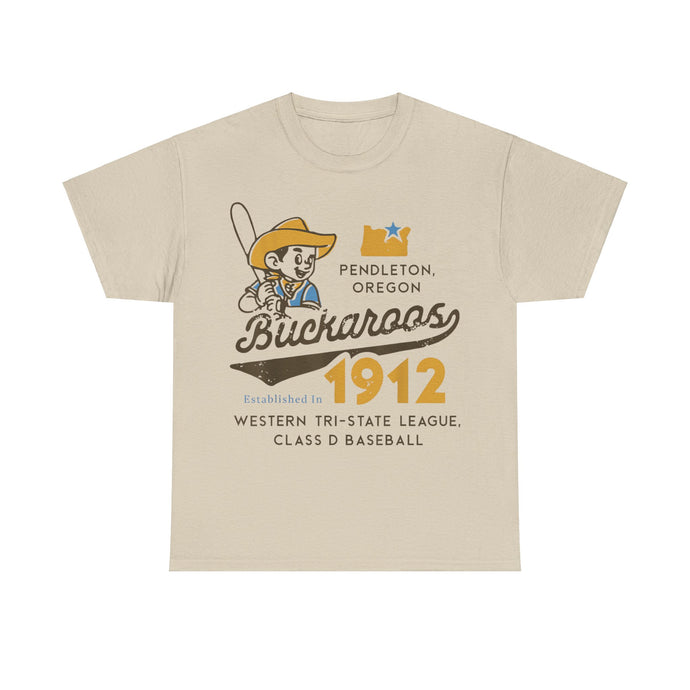 Pendleton Buckaroos Oregon Nostalgic Retro Baseball Team T-shirt