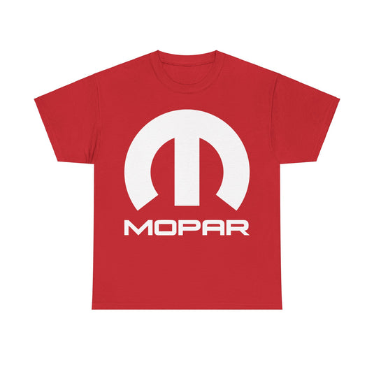 White Mopar Logo Sign Nostalgic Car T-shirt