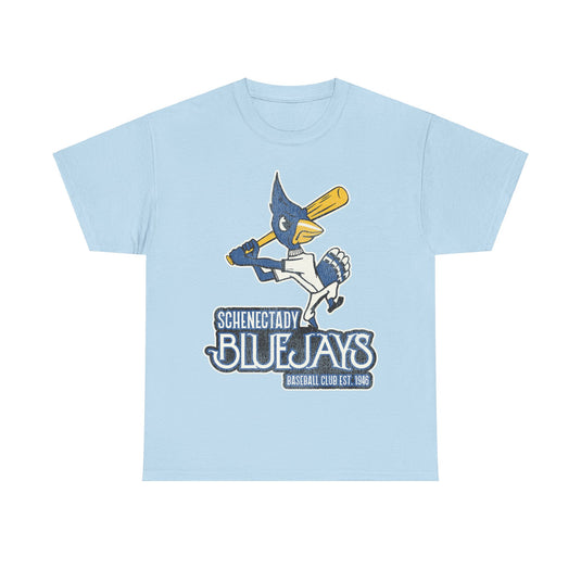 Schenectady Bluejays Nostalgic Retro Baseball Team T-shirt