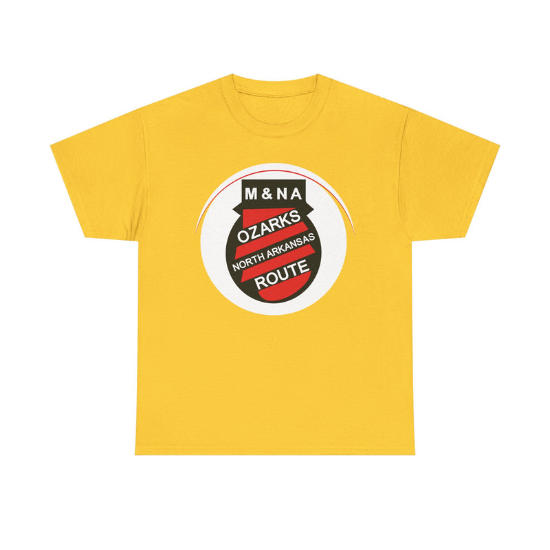 Load image into Gallery viewer, Missouri Arkansas Ozarks North Arkansas Route Railroad Logo T-Shirt
