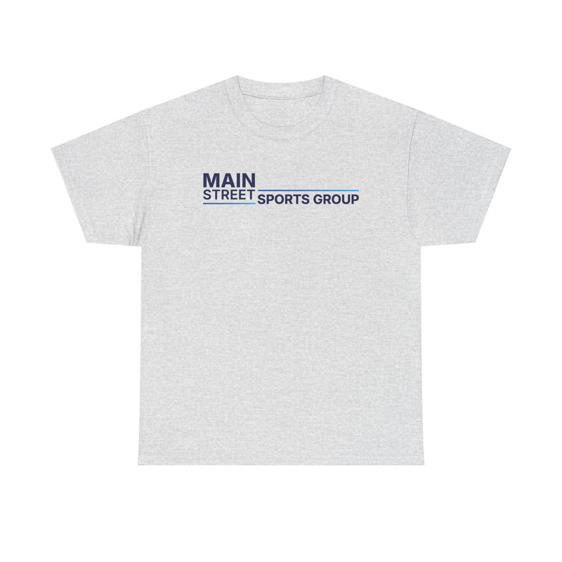 Load image into Gallery viewer, Main Street Sports Group T-Shirt Athletic Company Logo Blue Tee
