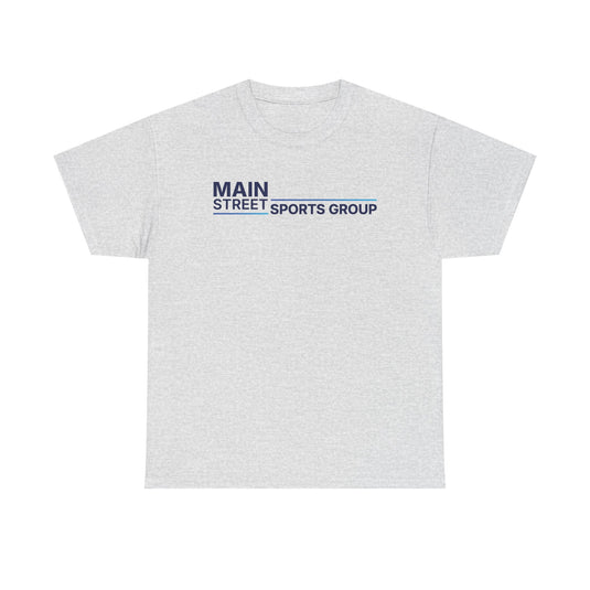 Main Street Sports Group T-Shirt Athletic Company Logo Blue Tee