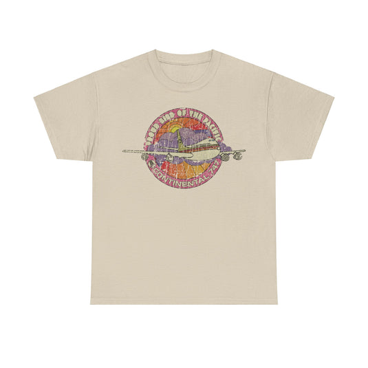 Continental Airlines 1971 Distressed Print T-shirt