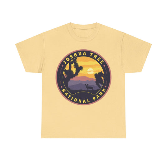 Joshua Tree National Park California Round Logo T-shirt