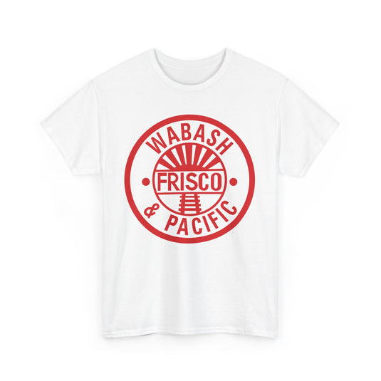 Wabash Frisco & Pacific Railroad Vintage Train Logo T-Shirt