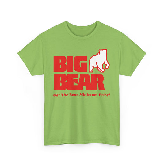 Big Bear Get The Bear Minimum Price Vintage Grocery T-Shirt