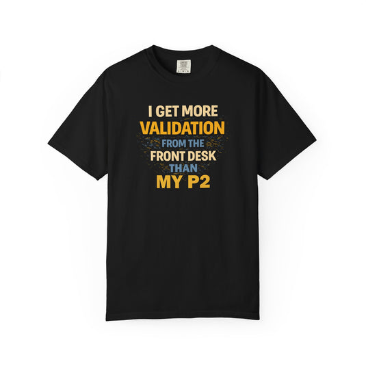 Hotel Front Desk Validation Credit Card Points Miles T-shirt