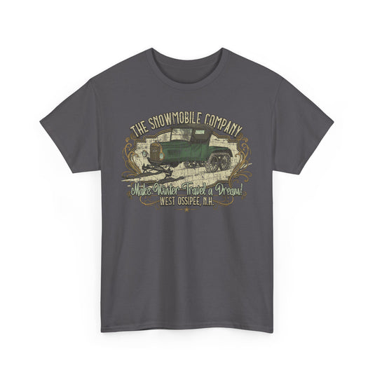 The Snowmobile Company 1922 West Ossipee New Hampshire Car Snow Logo T-shirt