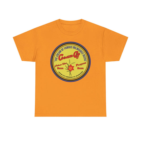 Cream City Beer Milwaukee Brewing Co Logo Wisconsin T-Shirt