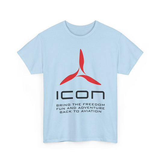 ICON Aircraft Defunct Aviation T-Shirt Fun Adventure Freedom Flying Pilot Tee