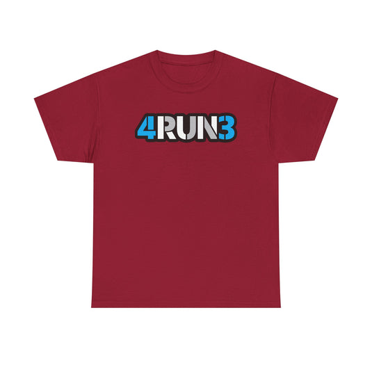 4RUN3 T-Shirt Defunct Running Company Bankrupt Logo Tee