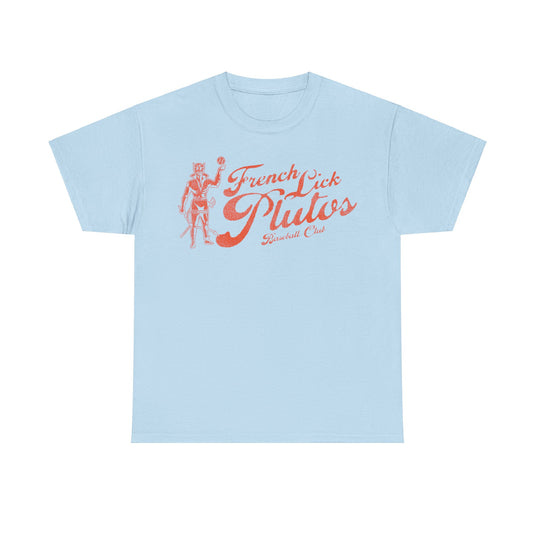 French Lick Plutos Nostalgic Retro Baseball Team T-shirt