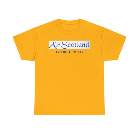 Air Scotland Freedom To Fly Vintage Scottish Airline Logo Aviation T-shirt