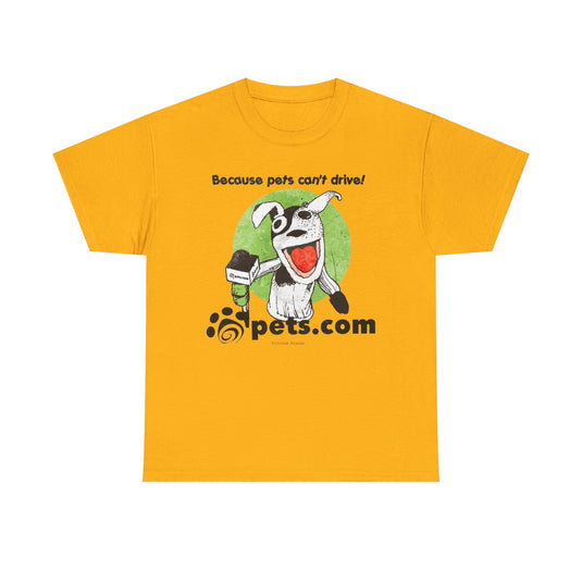 Pets.com Online Store Nostalgic Retro Logo T-shirt