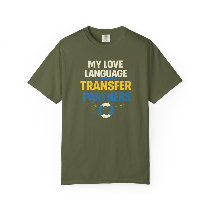Load image into Gallery viewer, Love Language Transfer Partners Credit Card Points Miles T-shirt

