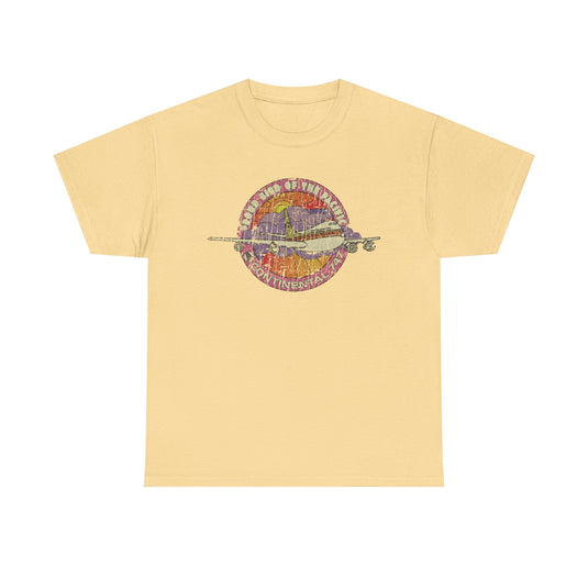 Continental Airlines 1971 Distressed Print T-shirt