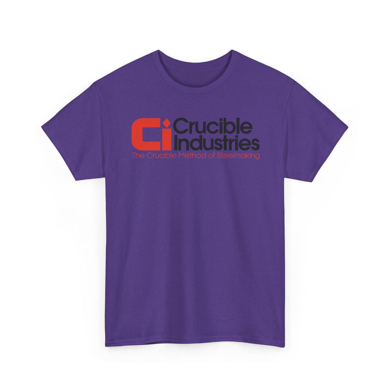 Load image into Gallery viewer, Crucible Industries Steelmaking Logo Graphic T-Shirt Rare Defunct Brand Tee
