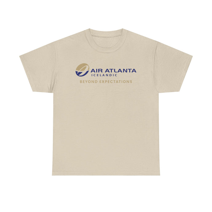 Air Atlanta Icelandic Beyond Expectations Vintage Airline Logo Aviation T-shirt