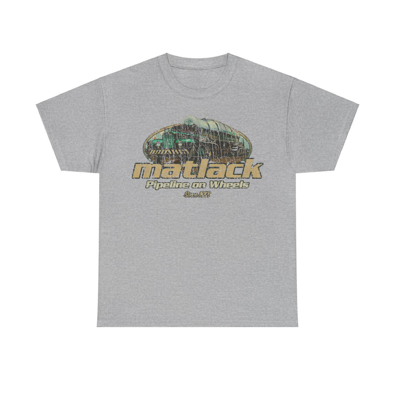 Load image into Gallery viewer, Matlack Pipeline on Wheels Trucking Nostalgic T-shirt
