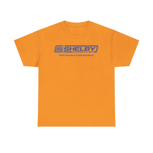Shelby American Inc Performance Is Our Business Cobra Logo T-shirt