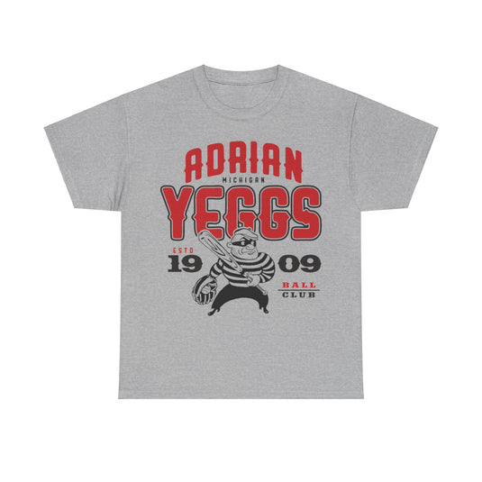 Adrian Yeggs Est 1909 Michigan Baseball T-shirt