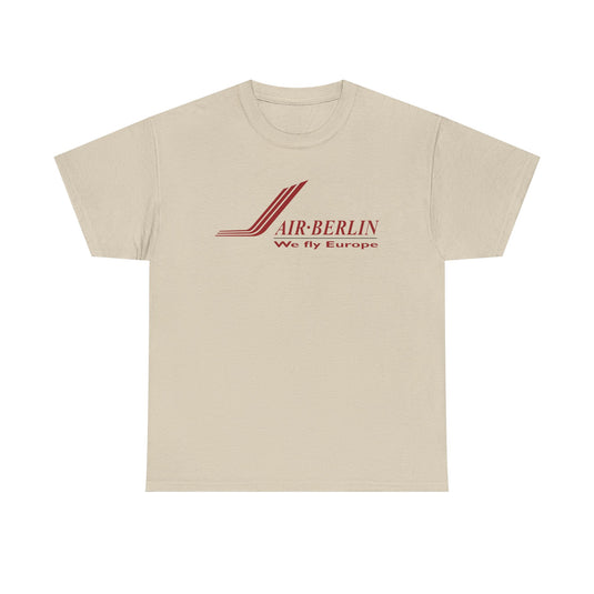 Air Berlin German Airline Vintage Red Logo European Aviation T-shirt