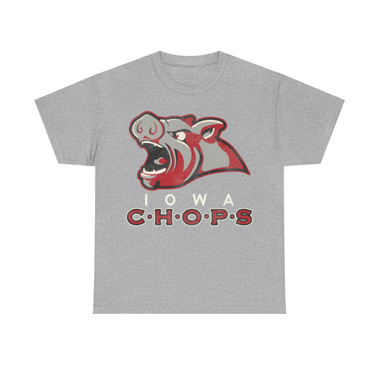 Iowa Chops Hockey Team Nostalgic Logo T-shirt