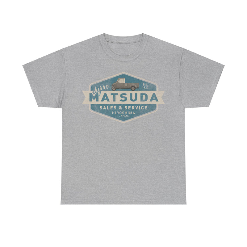 Load image into Gallery viewer, Jujiro Matsuda Est 1920 Mazda Hiroshima Japan Car T-shirt
