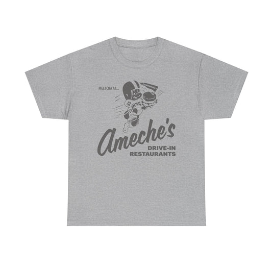 Meetcha at Ameches Drive In Restaurants Defunct Logo T-shirt