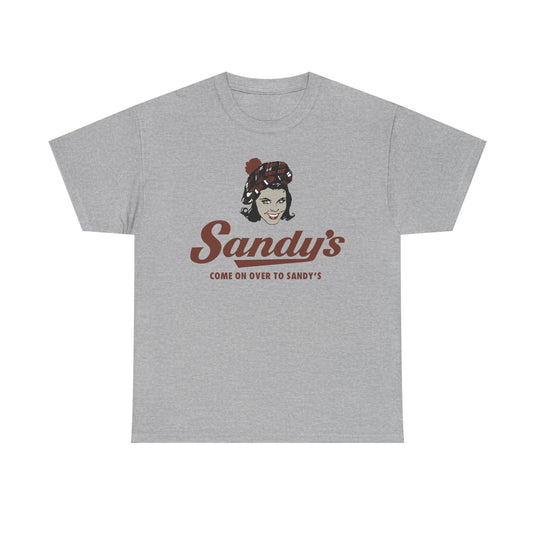 Sandy's Come On Over To Sandy's Vintage Restaurant Logo T-Shirt