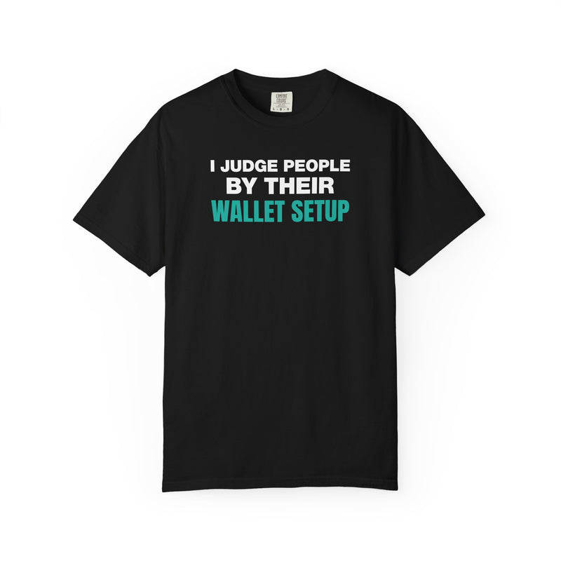 Load image into Gallery viewer, Wallet Setup Credit Card Points Miles Travel Teal T-shirt
