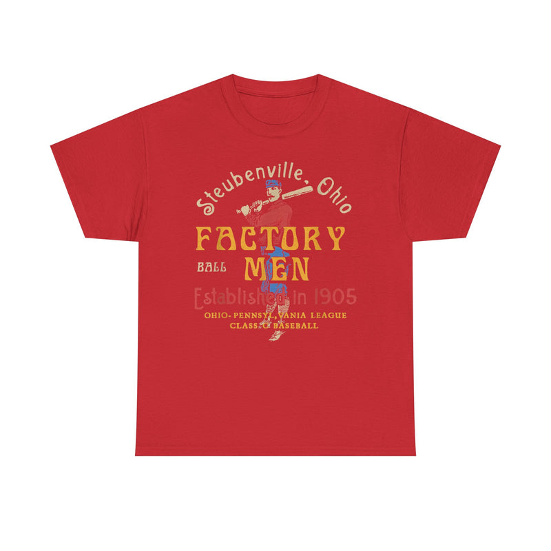 Load image into Gallery viewer, Steubenville Ohio Factory Men Nostalgic Retro Baseball Team T-shirt
