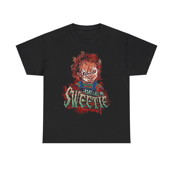 Childs Play Don't Call Me Sweetie Chuckie Horror Movie T-shirt