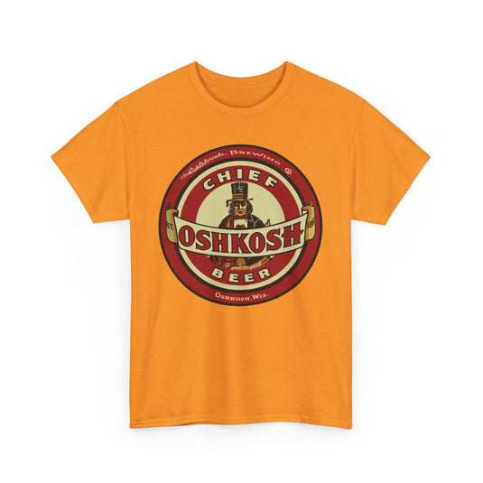 Oshkosh Beer Chief Logo Brewing Co Wisconsin T-Shirt