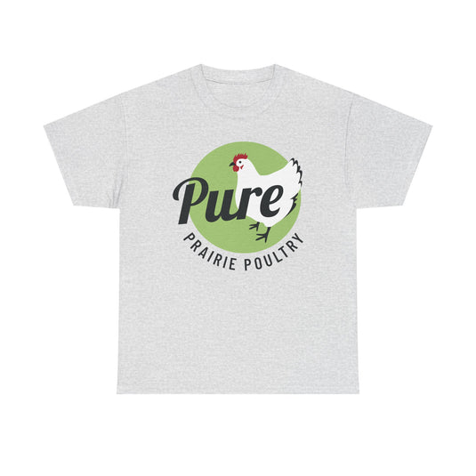 Pure Prairie Poultry T-Shirt Defunct Chicken Farm Bankrupt Company Logo Tee