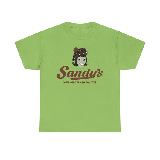 Sandy's Come On Over To Sandy's Vintage Restaurant Logo T-Shirt