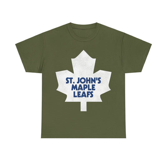 St Johns Maple Leafs Hockey Team Nostalgic Retro T-shirt