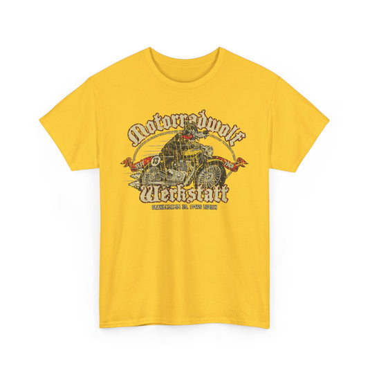 Motorradwolf Werkstatt 1968 Berlin Germany T-shirt
